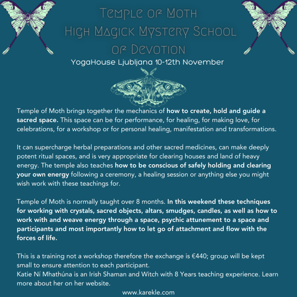 Temple Of Moth 10-12th November&nbsp;Slovenia